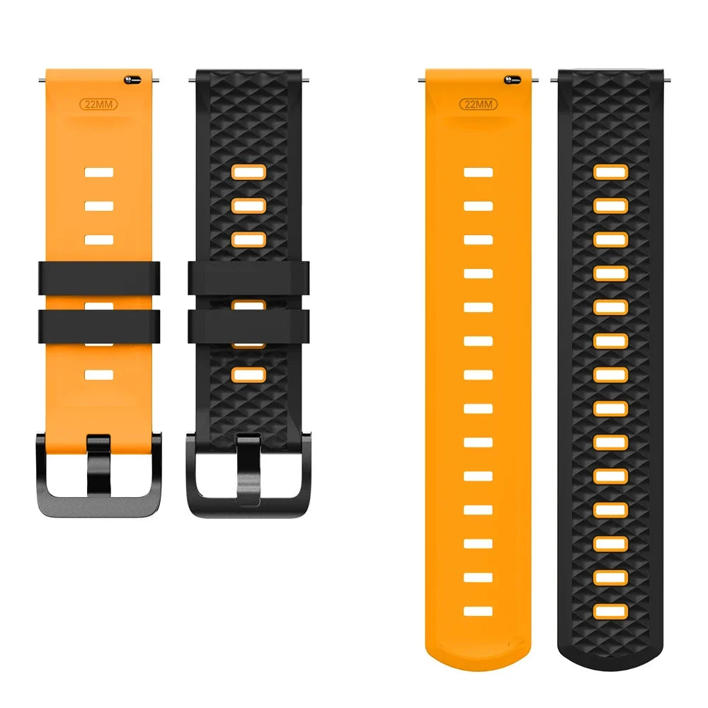 Correa deportiva de silicona de 22mm para OnePlus Watch 3 2 2R, pulsera suave de 46mm para OPPO Watch X X2 4 Pro/Mi Watch 2 Pro S4 S3 S1