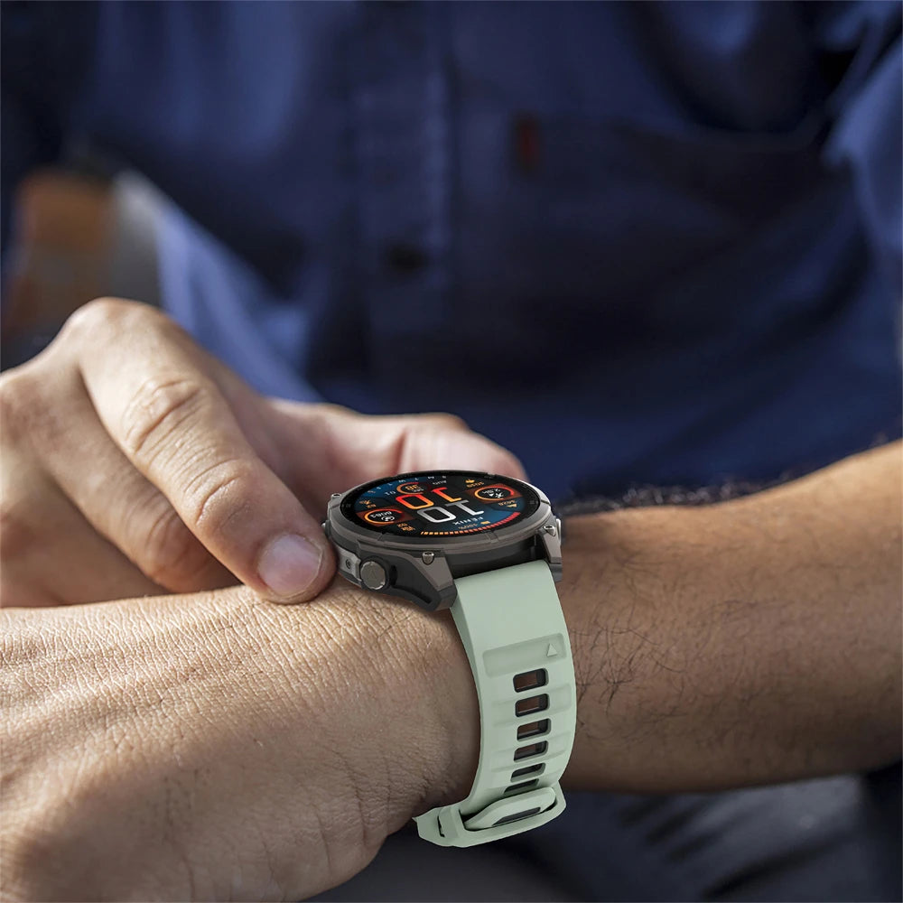 Correa de silicona para reloj Fenix 8 Pro, correa deportiva de 22/26mm para Garmin Tactix 7/Quatix8 Forerunner 970 965 Instinct 2X, pulsera de ajuste rápido