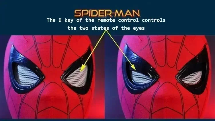 Spider-Man-Inspired Moving-Eye Cosplay Mask