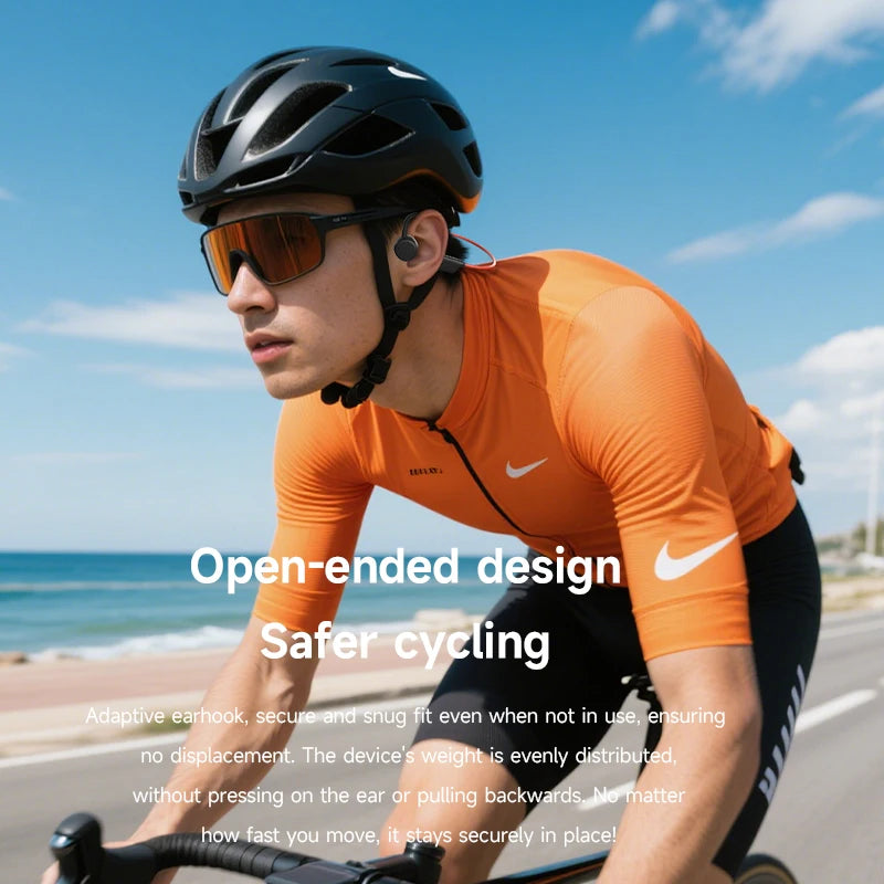 Auriculares OnePlus de Conducción Ósea, Auriculares Deportivos con Bluetooth 5.4, Resistentes al Agua IPX8, Manos Libres con Micrófono para Hacer Ejercicio