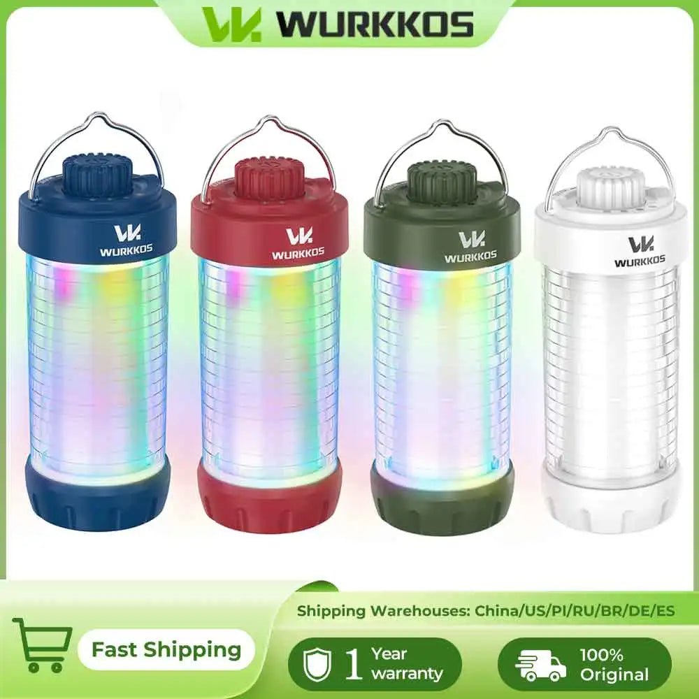 Linterna de Camping Wurkkos CL01, 550 Lúmenes, Recargable con Batería 18650, Mini Linterna LED Magnética