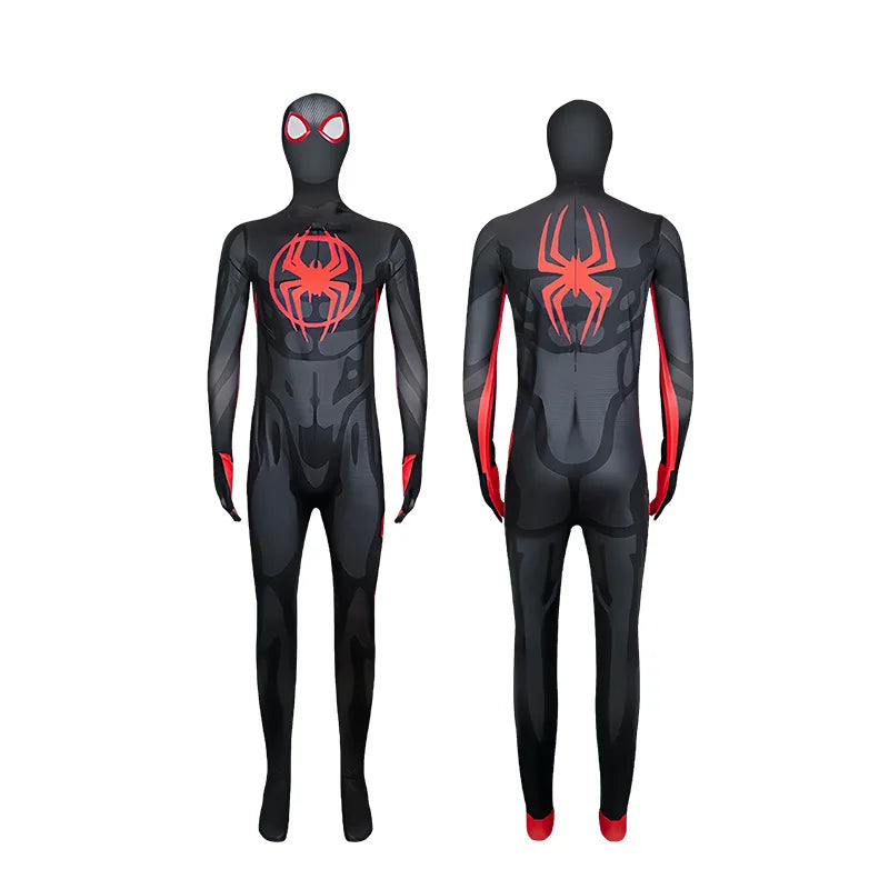 Red Spider-Themed Full-Body Cosplay Suit for Adults