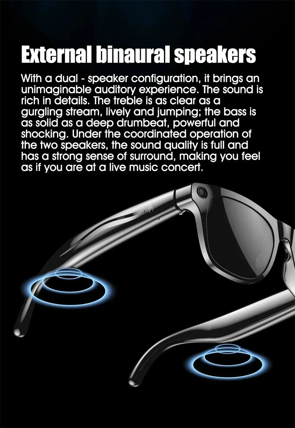 Lenovo Bluetooth 8K Smart AI Touch Glasses Camera With 800w Sport ChatGpt4.0 Sunglasses Calling Music Player For Men Women Gifts