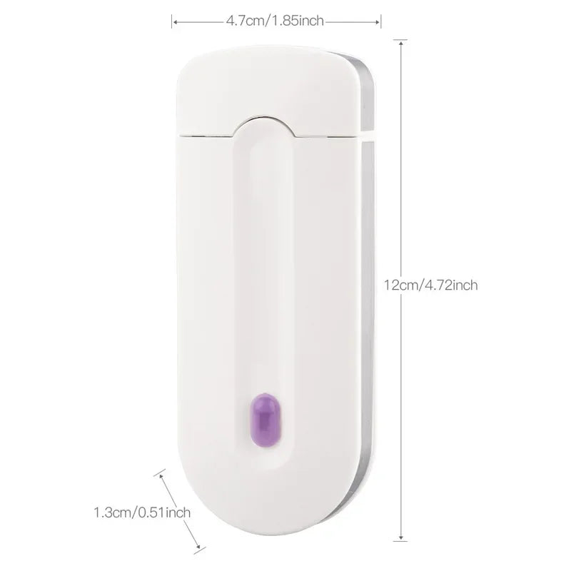 Depiladora de luz azul para cuerpo de mujer, afeitadora de inducción, herramienta de depilación, depiladora de labios de Bikini automática eléctrica rotativa para cara y pierna