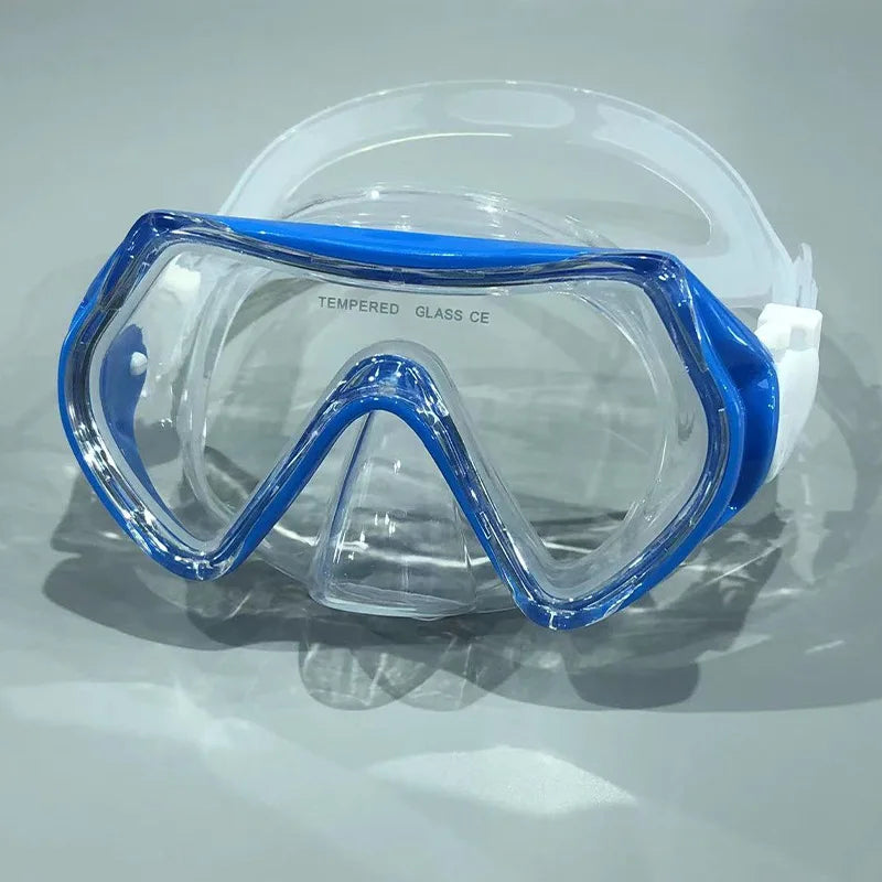 Set de Gafas de Snorkel para Niños con Cubierta Nasal, Máscara de Buceo Antivaho, Equipo de Natación, Vidrio Templado 180 °   Niños y niñas de 3 a 10 años