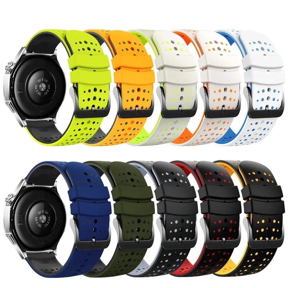 Correa deportiva de silicona de 22mm para OnePlus Watch 3 2 2R, pulsera suave de 46mm para OPPO Watch X X2 4 Pro/Mi Watch 2 Pro S4 S3 S1