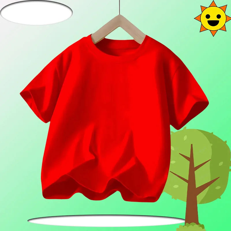 Children's KPOP Demon Hunters movie crewneck cartoon girls' and boys' T-shirt, casual print baby fashion clothing for summer