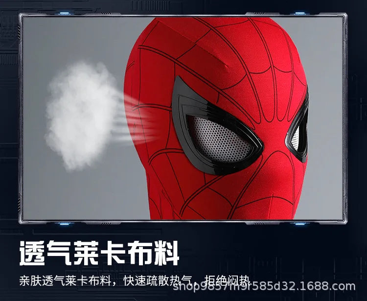 Spider-Man-Inspired Moving-Eye Cosplay Mask