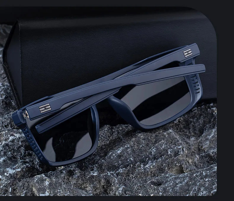 Gafas de sol polarizadas Vintage para hombre, gafas cuadradas de moda 2026, gafas de sol masculinas, gafas de conducción Vintage, gafas deportivas UV400