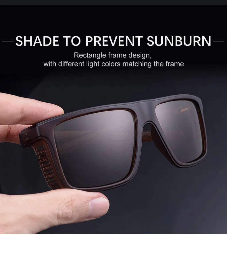 Gafas de sol polarizadas Vintage para hombre, gafas cuadradas de moda 2026, gafas de sol masculinas, gafas de conducción Vintage, gafas deportivas UV400