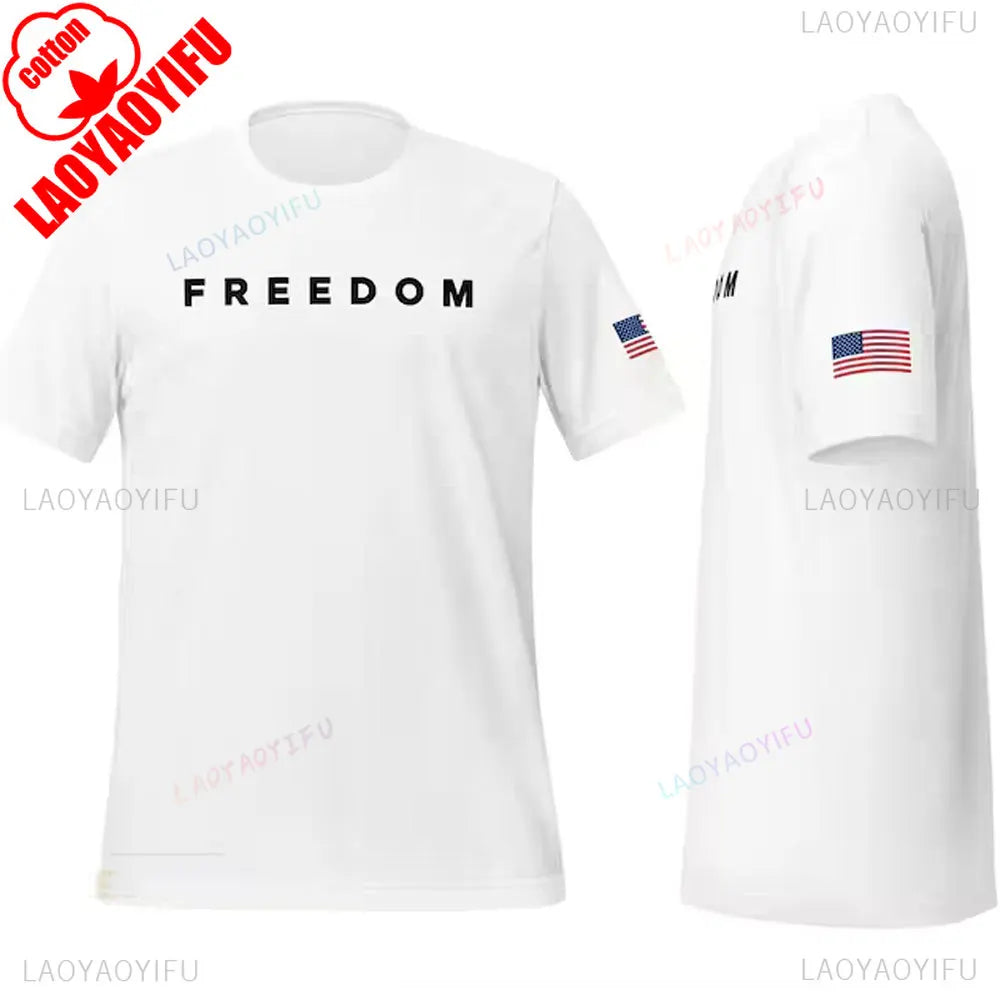 Camisa de libertad de Charlie Kirk, camiseta de héroe americano conmemorativa del homenaje, camiseta de activismo patriótico, camisetas gráficas Harajuku, ropa de calle