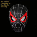 Spider-Man Cosplay Mask with Chin-Controlled Moving Eyes