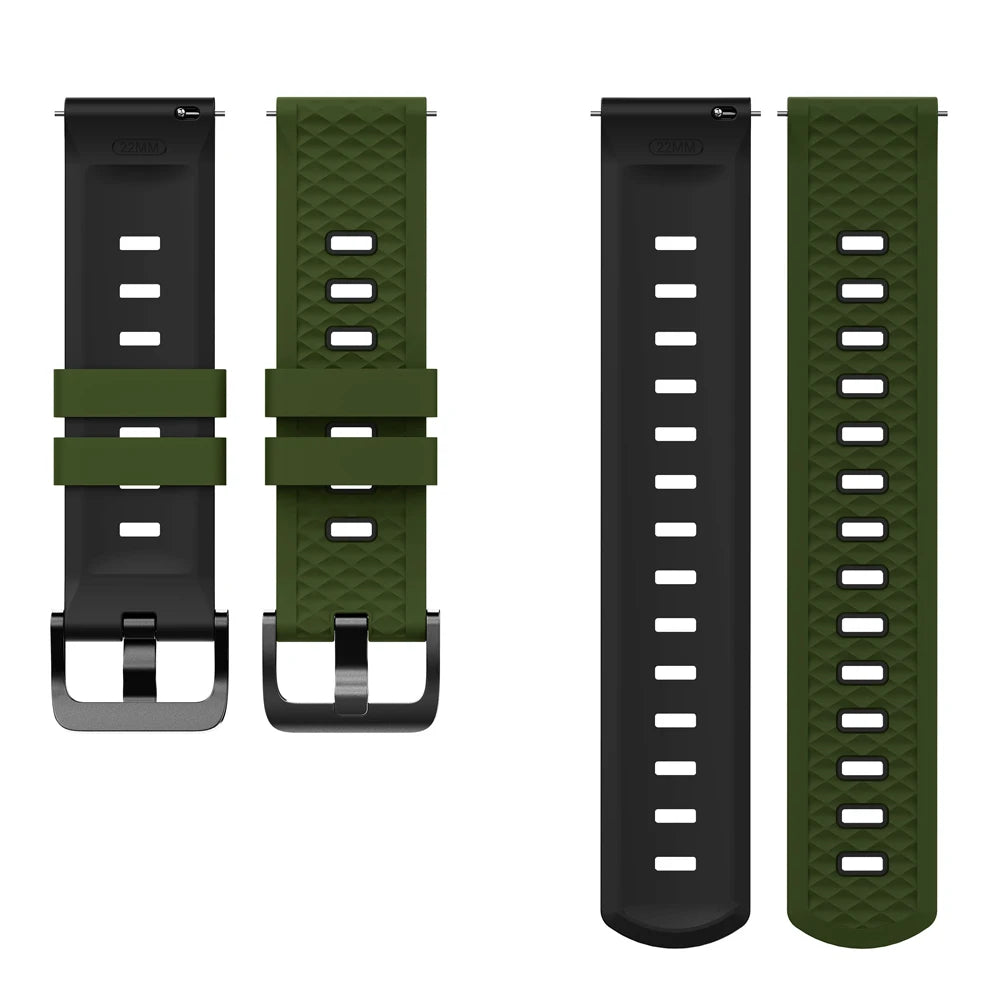 Correa deportiva de silicona de 22mm para OnePlus Watch 3 2 2R, pulsera suave de 46mm para OPPO Watch X X2 4 Pro/Mi Watch 2 Pro S4 S3 S1