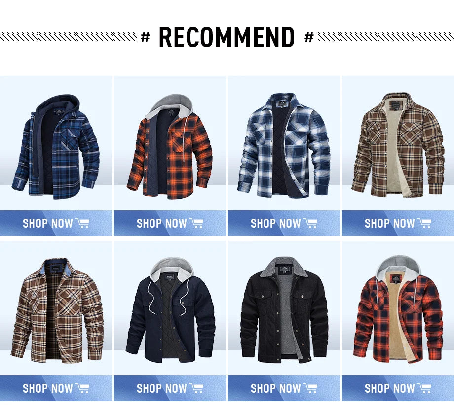 TACVASEN-Camisa de manga larga para hombre, chaqueta de franela, ligera, con botones y bolsillos