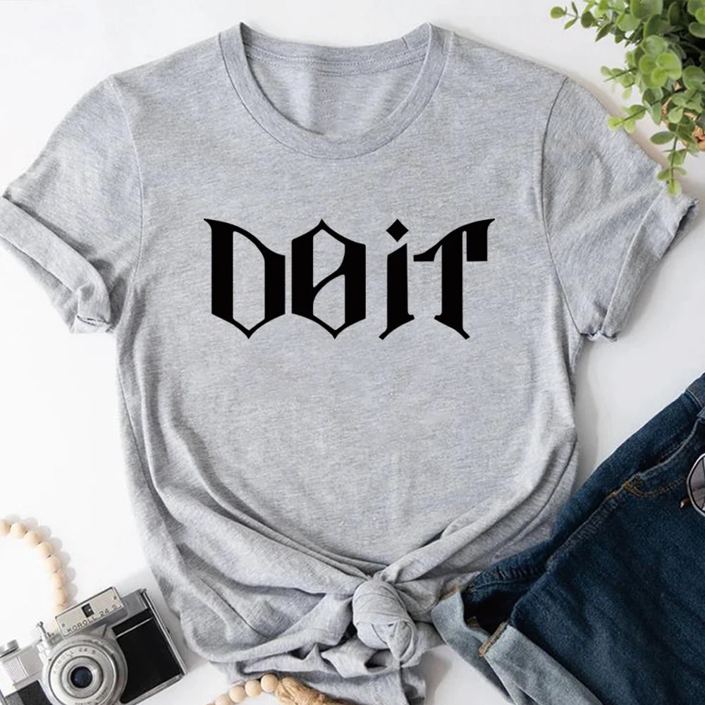 Camiseta Kpop 2026 SKZ It Tape Do It, Camiseta DO IT, Camisetas K-pop, Tops Harajuku, Ropa Urbana Unisex, Tops Casuales de Manga Corta