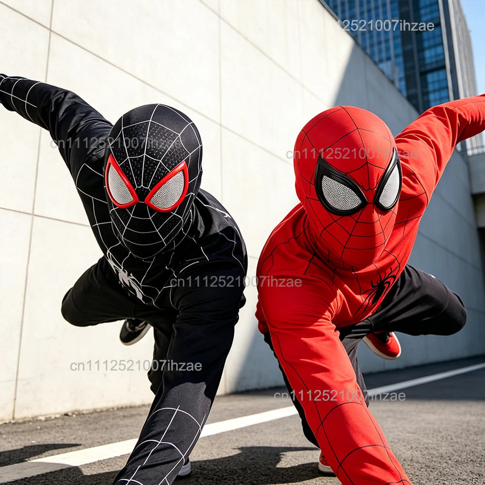 Spider-Man-Inspired Cosplay Mask for Adults