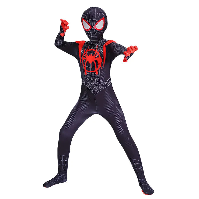 Red Spider-Themed Full-Body Cosplay Suit for Adults