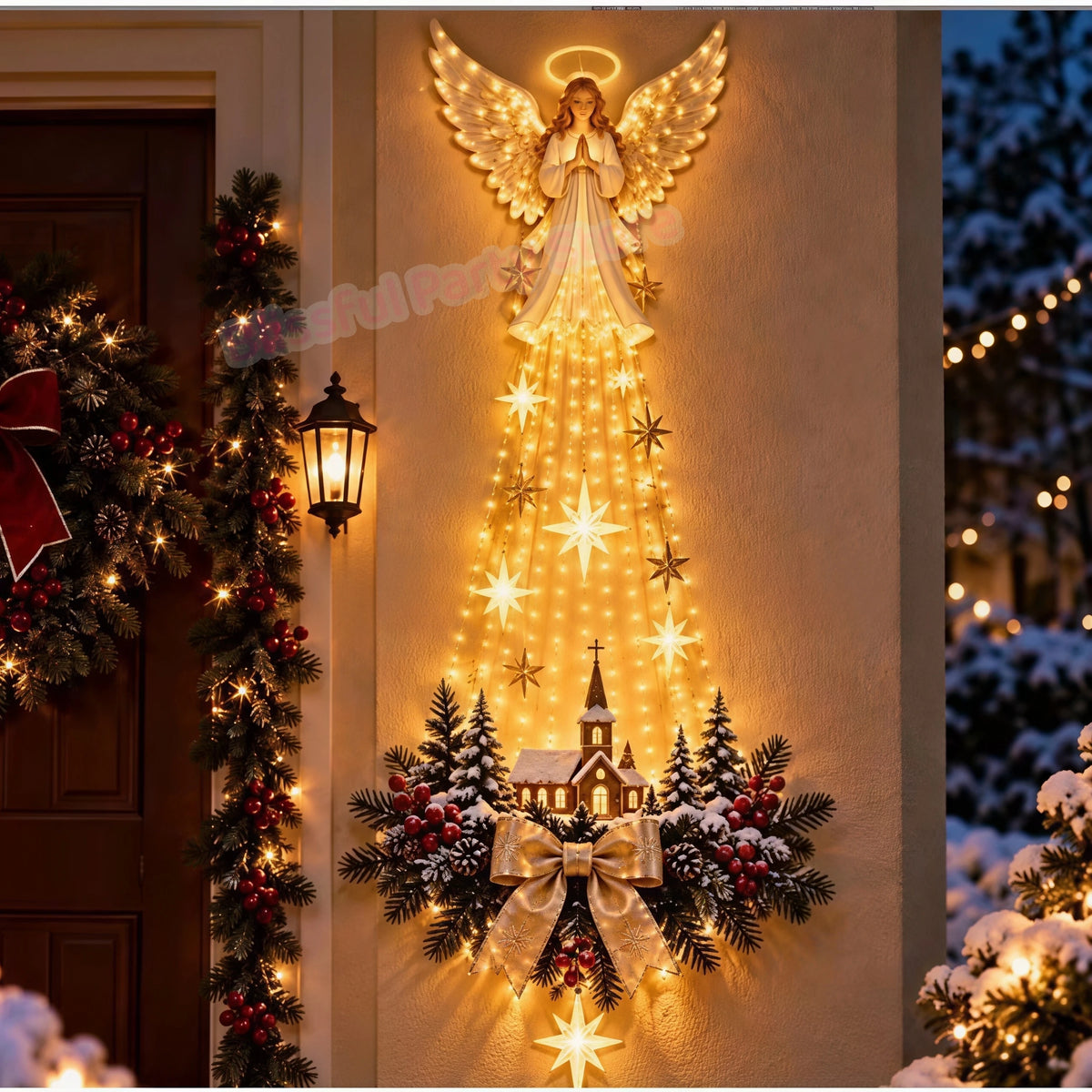 Estrella de Belén Navideña con Luz