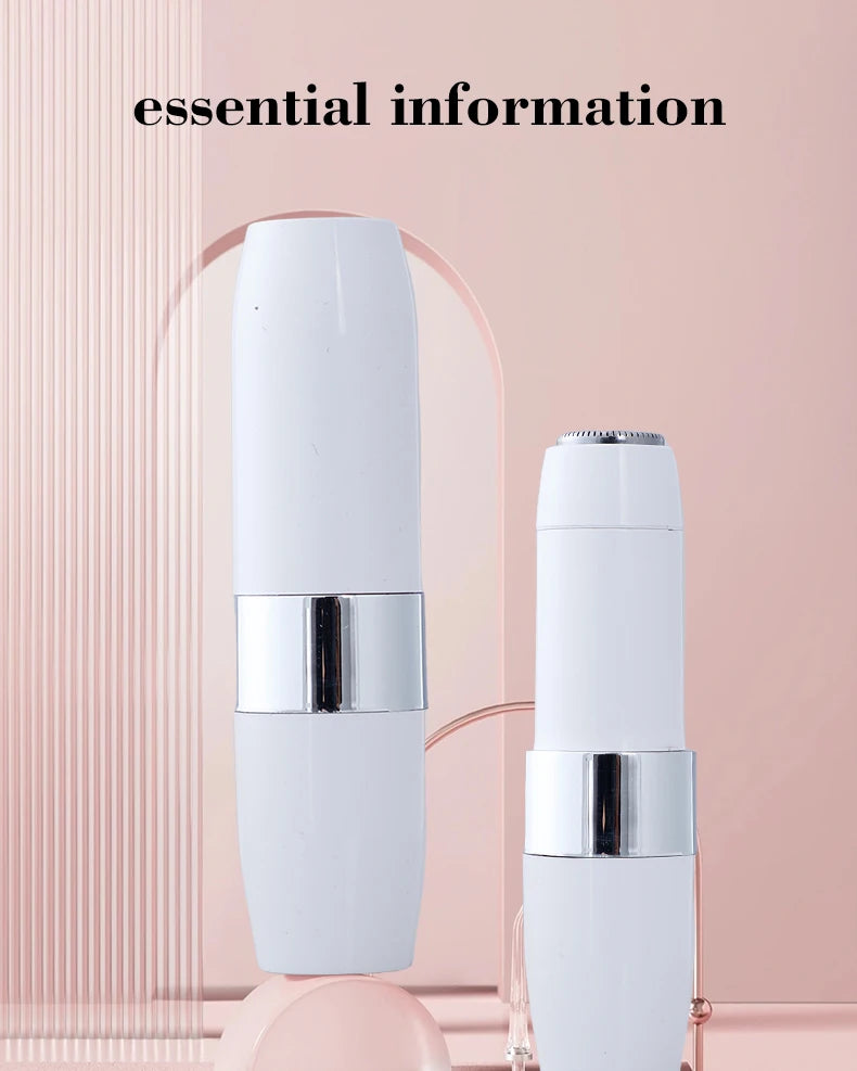 Recortadora de Pelo Eléctrica Portátil con Forma de Lápiz Labial, Carga USB, Dispositivo de Depilación para Hombres y Mujeres