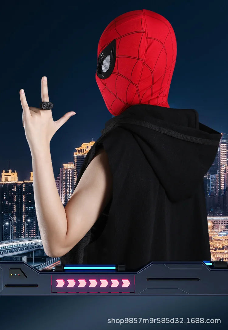 Spider-Man-Inspired Moving-Eye Cosplay Mask