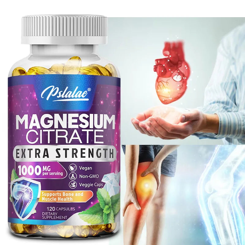Citrato de magnesio: soporte muscular, nervio y energía, mejora la salud del corazón