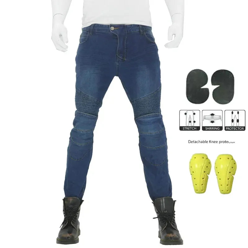 Pantalones de motocicleta para hombre, pantalones vaqueros para Moto, equipo de protección, pantalones de Moto de turismo, pantalones de Motocross, pantalones de Moto