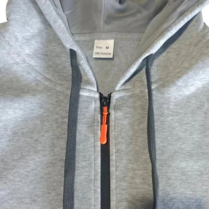 Conjunto de sudadera con capucha para hombre, conjunto de dos piezas de top cómodo y a la moda y pantalones deportivos casuales.