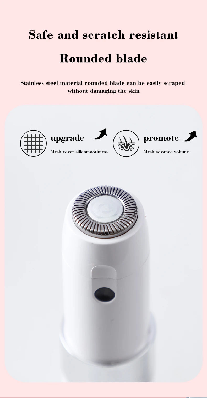 Recortadora de Pelo Eléctrica Portátil con Forma de Lápiz Labial, Carga USB, Dispositivo de Depilación para Hombres y Mujeres