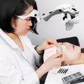 Lupa ajustable de 5 lentes, lupa para extensión de pestañas, lámpara de luz LED, reparación de injerto, tatuaje, pestañas individuales