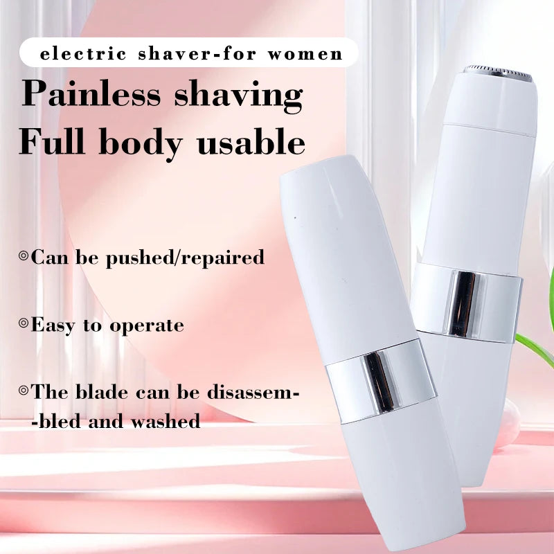 Recortadora de Pelo Eléctrica Portátil con Forma de Lápiz Labial, Carga USB, Dispositivo de Depilación para Hombres y Mujeres