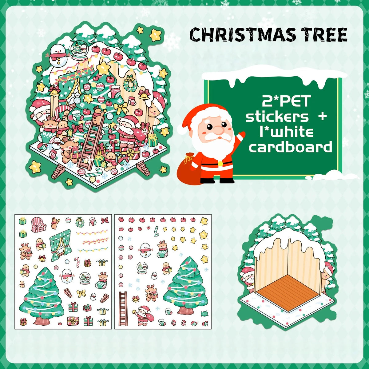 Set de Stickers Navideños de Dibujos
