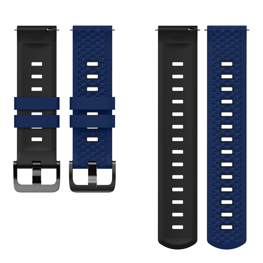 Correa deportiva de silicona de 22mm para OnePlus Watch 3 2 2R, pulsera suave de 46mm para OPPO Watch X X2 4 Pro/Mi Watch 2 Pro S4 S3 S1