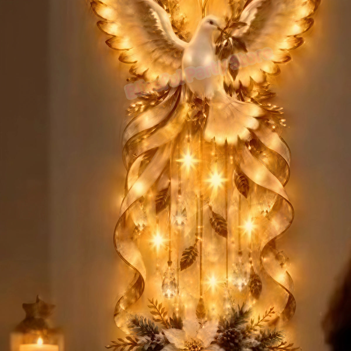 Estrella de Belén Navideña con Luz