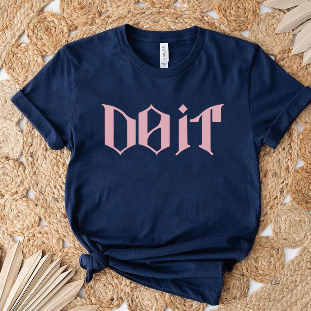 Camiseta Kpop 2026 SKZ It Tape Do It, Camiseta DO IT, Camisetas K-pop, Tops Harajuku, Ropa Urbana Unisex, Tops Casuales de Manga Corta