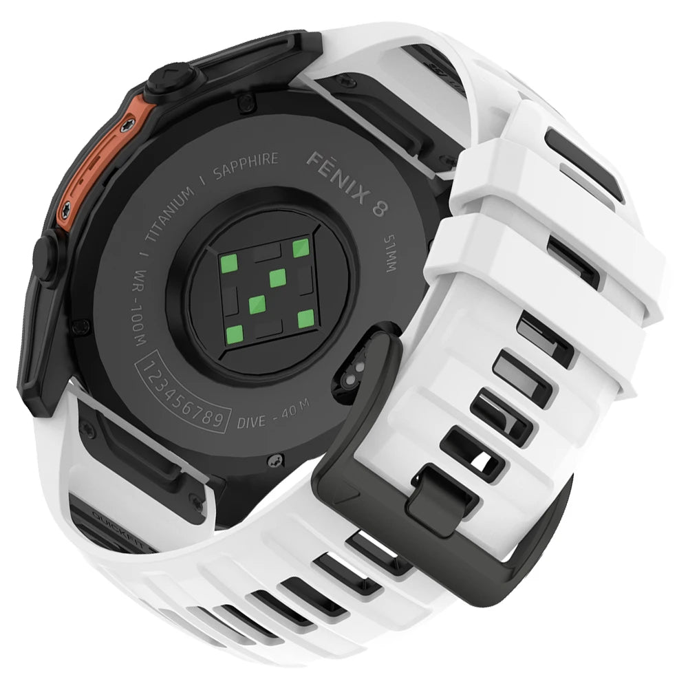 Correa de silicona para reloj Fenix 8 Pro, correa deportiva de 22/26mm para Garmin Tactix 7/Quatix8 Forerunner 970 965 Instinct 2X, pulsera de ajuste rápido