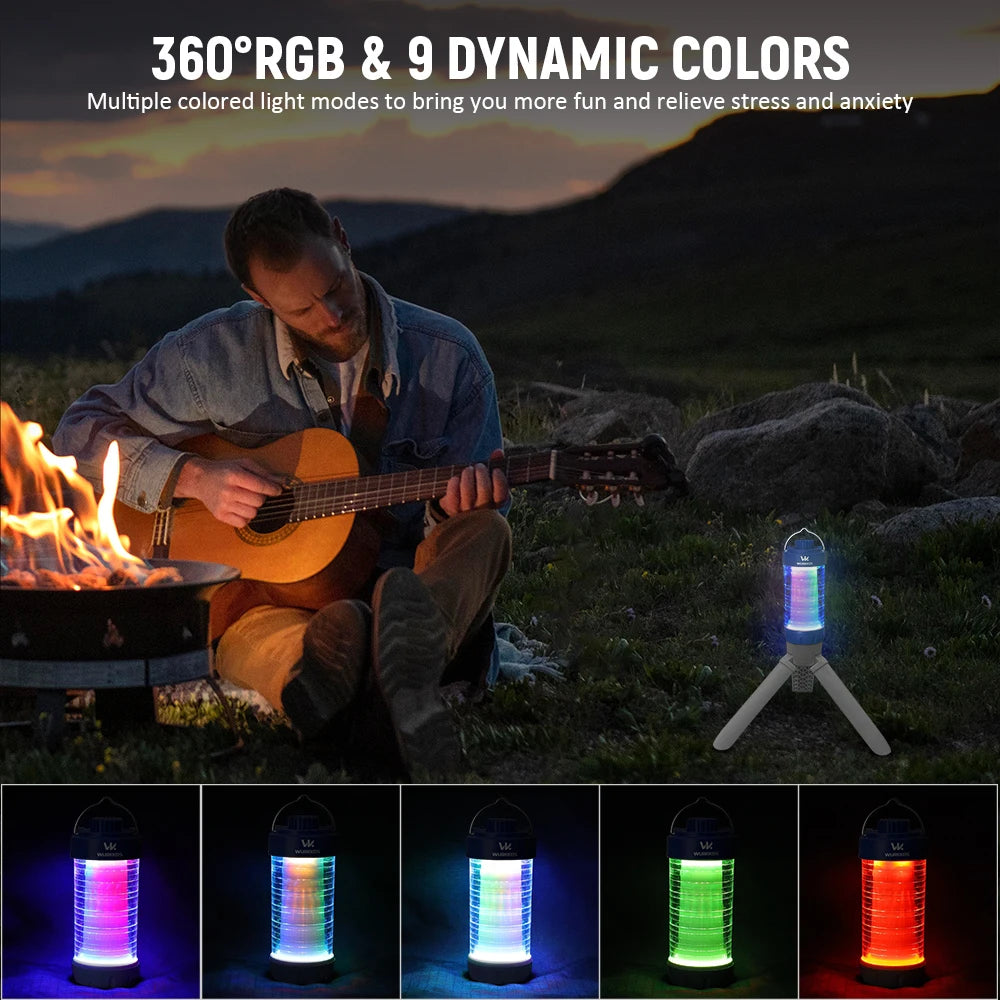 Linterna de Camping Wurkkos CL01, 550 Lúmenes, Recargable con Batería 18650, Mini Linterna LED Magnética