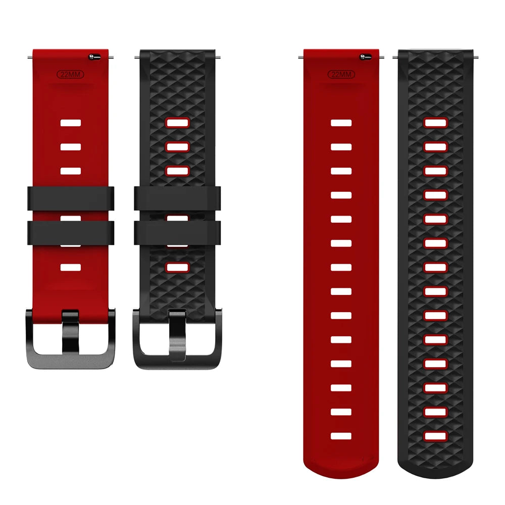 Correa deportiva de silicona de 22mm para OnePlus Watch 3 2 2R, pulsera suave de 46mm para OPPO Watch X X2 4 Pro/Mi Watch 2 Pro S4 S3 S1