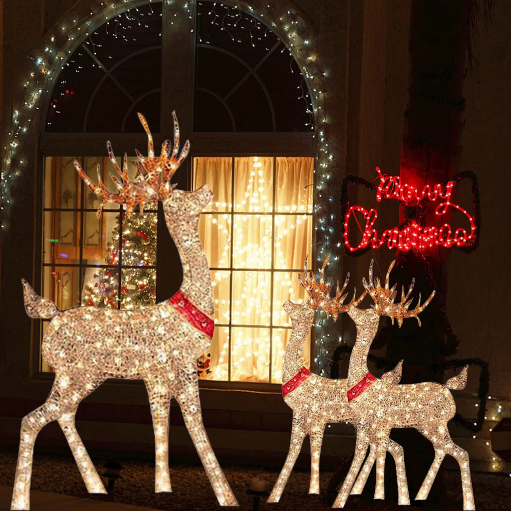Reno Navideño con Luz LED