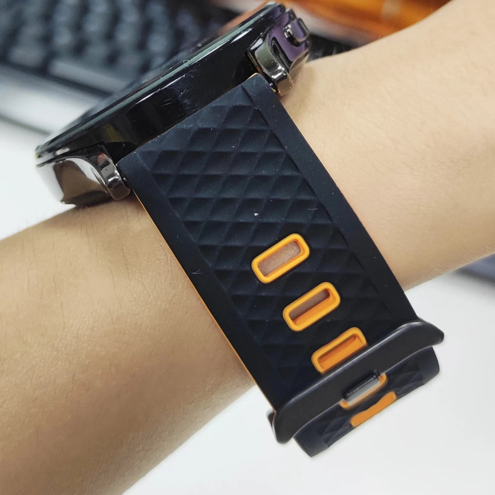 Correa deportiva de silicona de 22mm para OnePlus Watch 3 2 2R, pulsera suave de 46mm para OPPO Watch X X2 4 Pro/Mi Watch 2 Pro S4 S3 S1