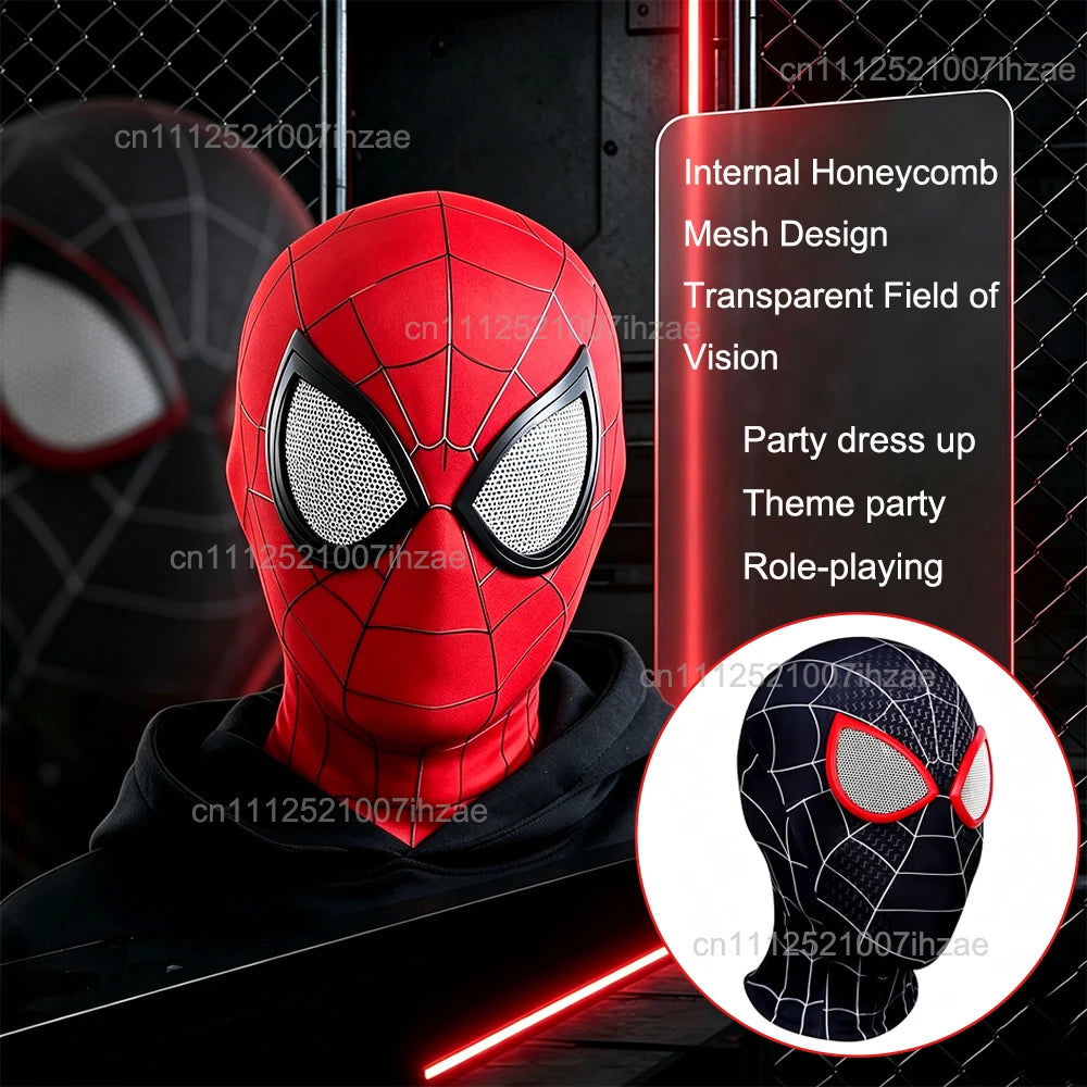 Spider-Man-Inspired Stretch Cosplay Mask for Adults