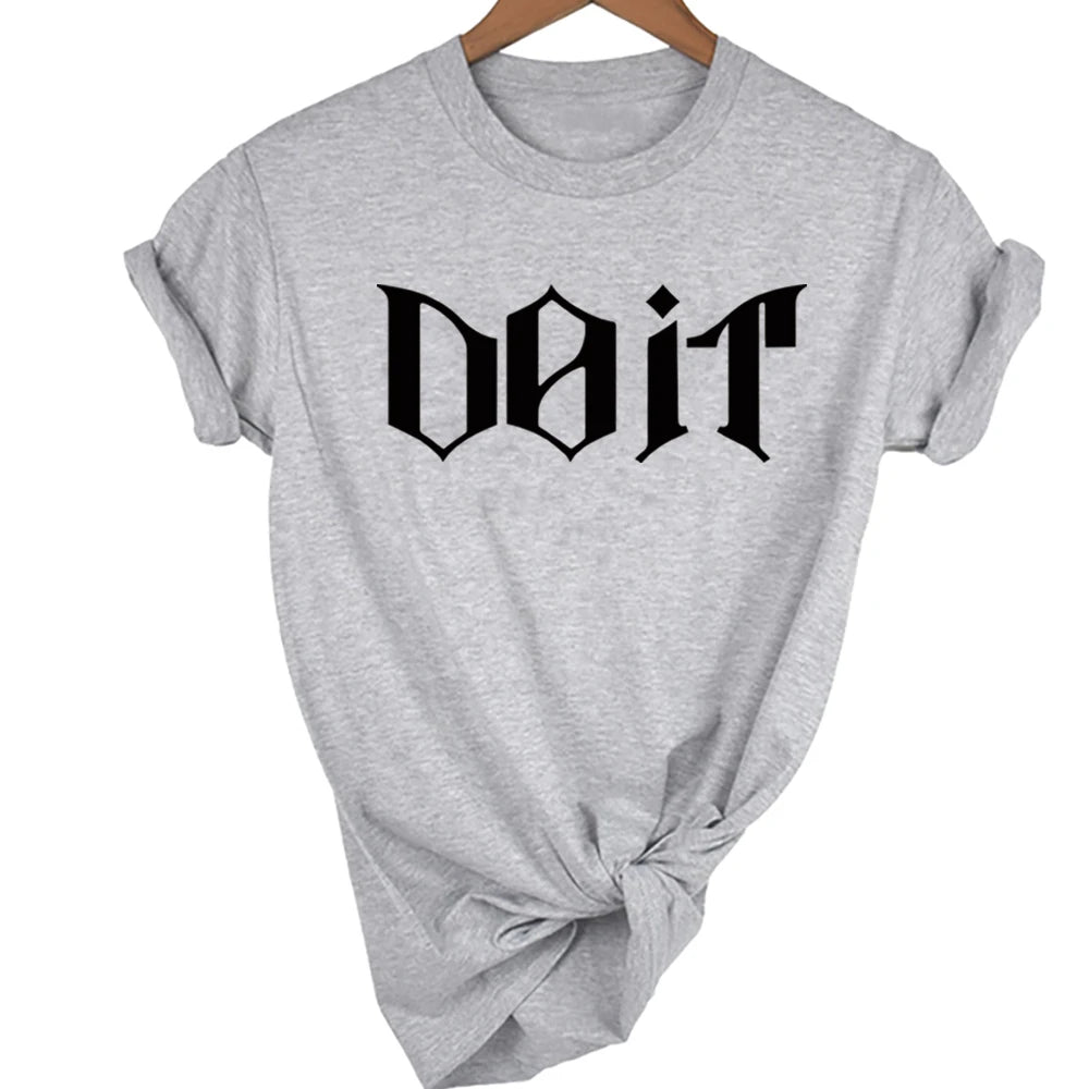 Camiseta Kpop 2026 SKZ It Tape Do It, Camiseta DO IT, Camisetas K-pop, Tops Harajuku, Ropa Urbana Unisex, Tops Casuales de Manga Corta