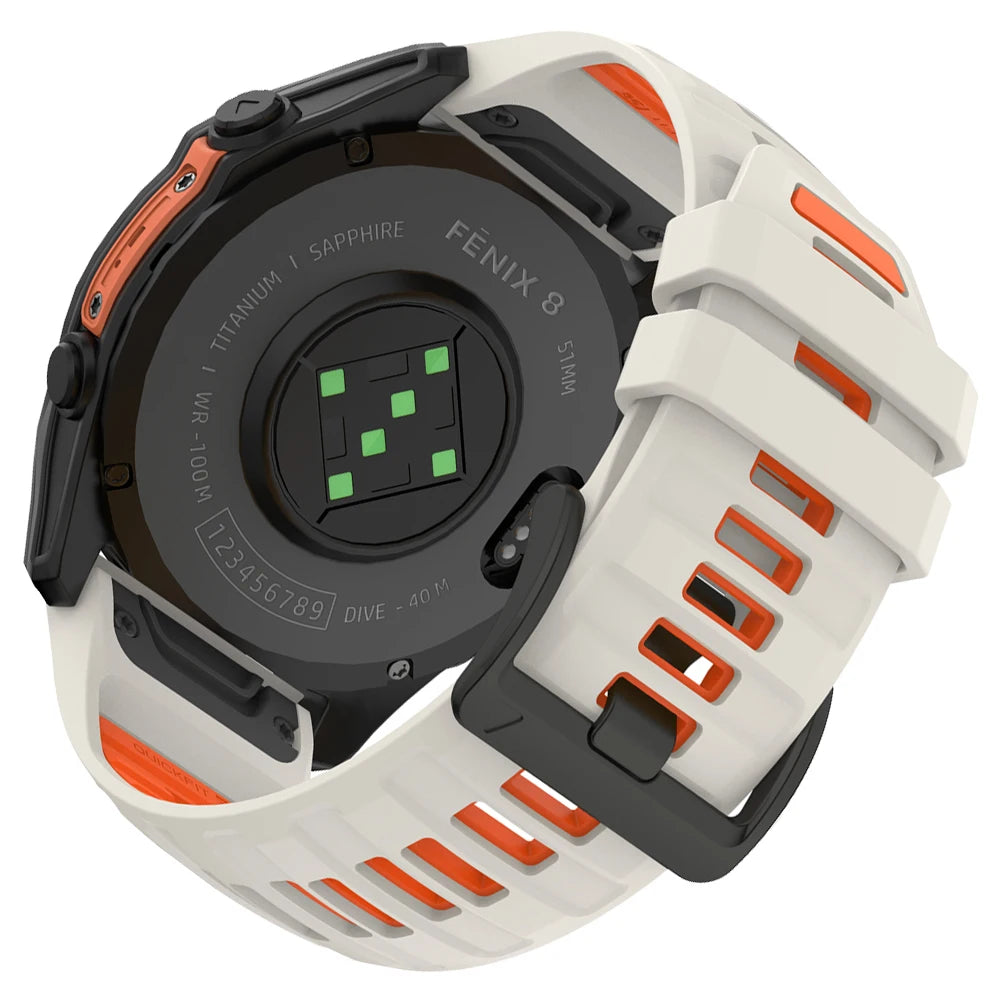 Correa de silicona para reloj Fenix 8 Pro, correa deportiva de 22/26mm para Garmin Tactix 7/Quatix8 Forerunner 970 965 Instinct 2X, pulsera de ajuste rápido