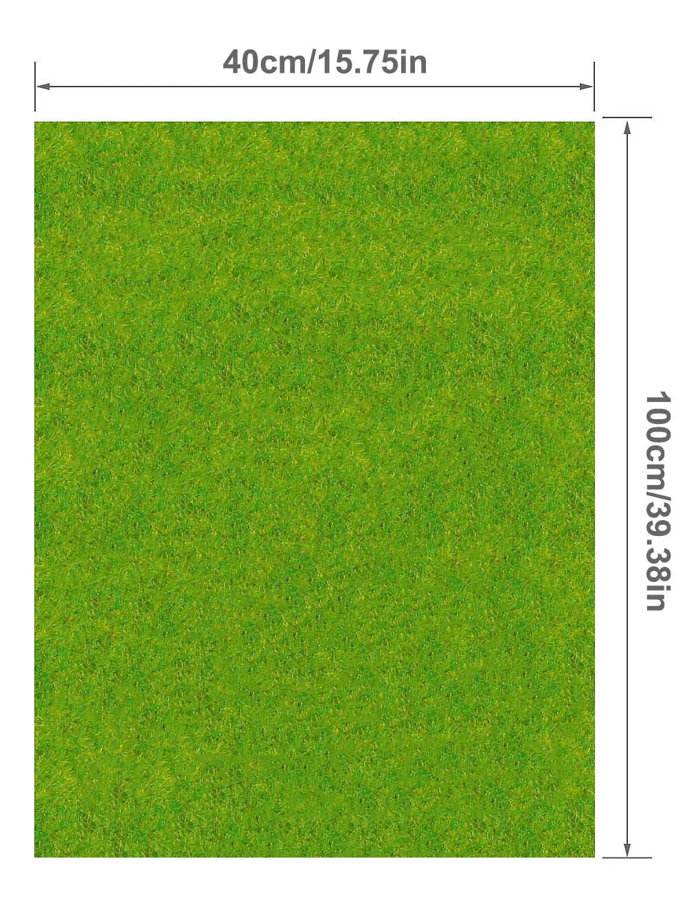 Evemodel-alfombrilla de césped de 0,4 m x 1m, modelo de césped Artificial verde, alfombras de césped para modelo arquitectónico, diseño de tren de paisaje, escala HO O N
