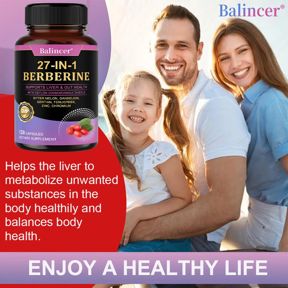 Cápsulas de bereberina - con canela de Ceilán - Equilibrio del azúcar en sangre, Salud cardiovascular, Ayuda a la digestión, Promueve el metabolismo