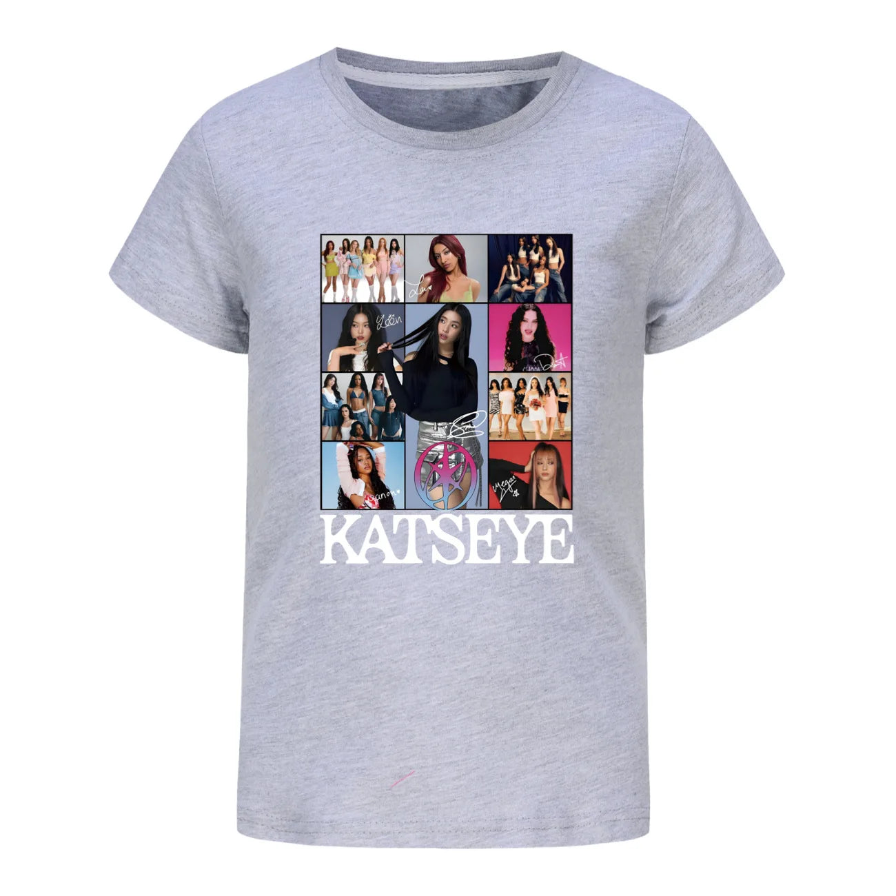 Camiseta KATSEYE Kpop para niños, ropa de verano 2026, camisetas de manga corta para niñas, ropa de calle a la moda para niños