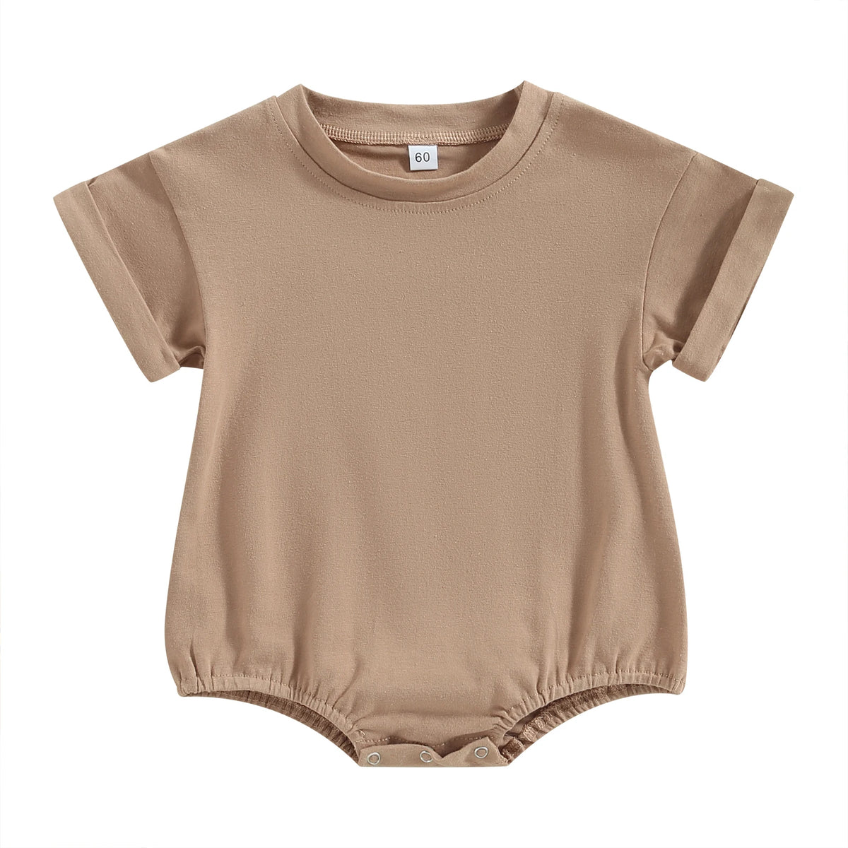 Baby Solid-Color Short-Sleeve Romper