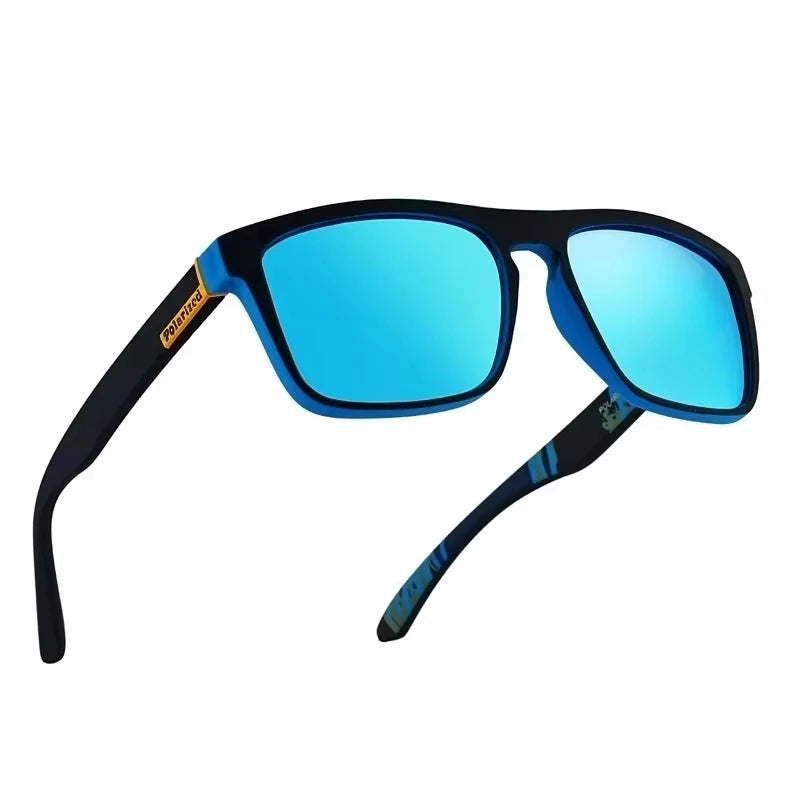 Gafas de Sol Polarizadas de Lujo, Gafas de Sol Cuadradas de Moda para Hombre, Gafas de Sol Vintage para Conducir, Pescar, Gafas Deportivas con Protección UV