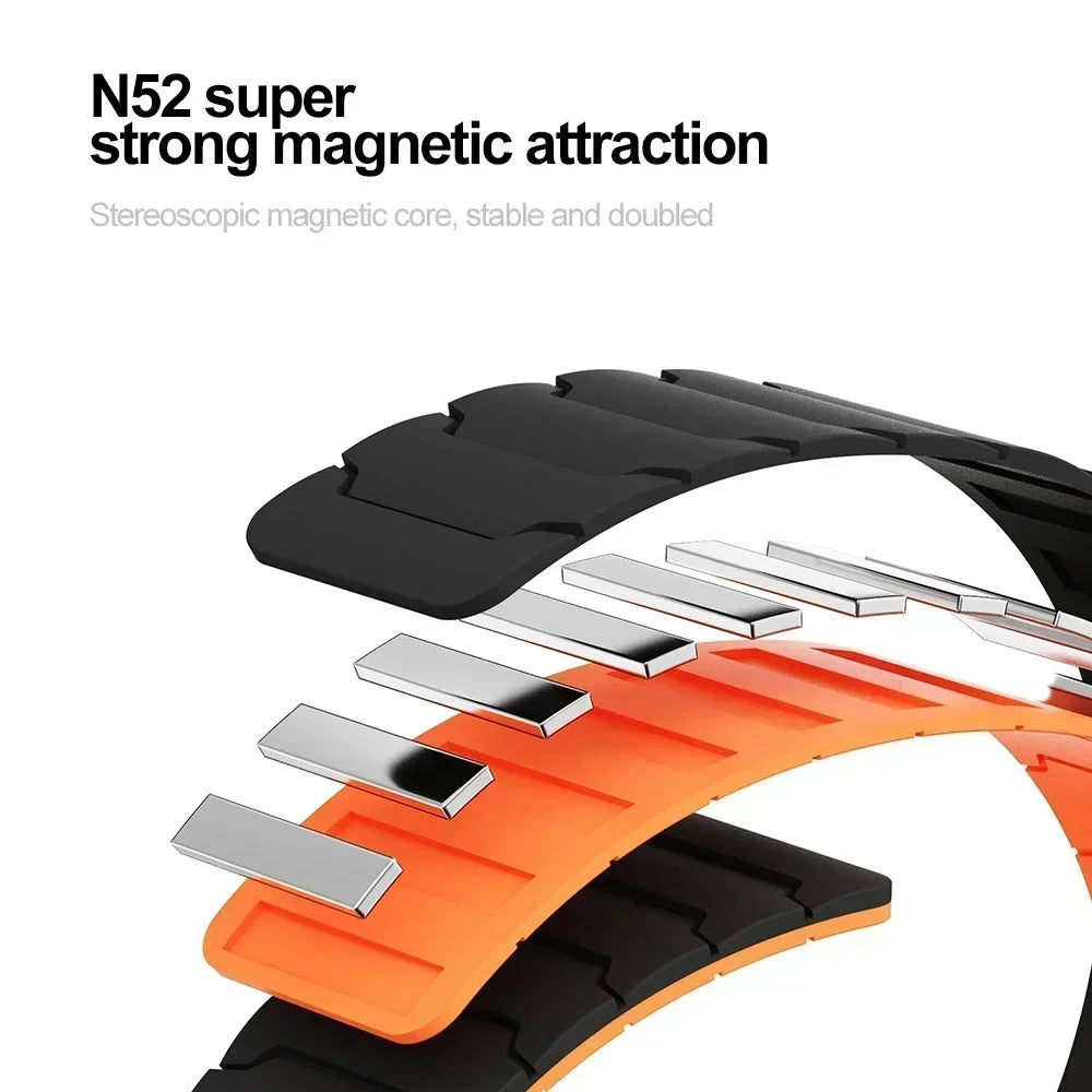Correa deportiva de silicona magnética de 22mm para reloj inteligente Realme 5, pulsera para reloj Realme S2/Realme S 2 2Pro 3 3 Pro