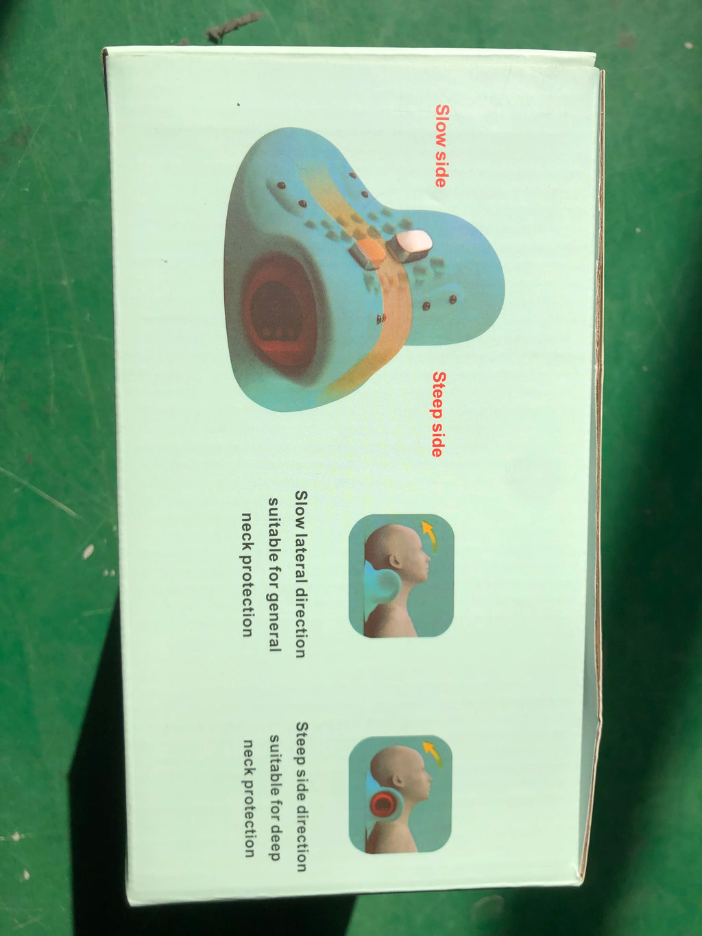 Masajeador eléctrico de tracción Cervical para cuello, almohada de masaje para amasar vibración, almohada ergonómica para la cabeza, herramienta de relajación para el hogar