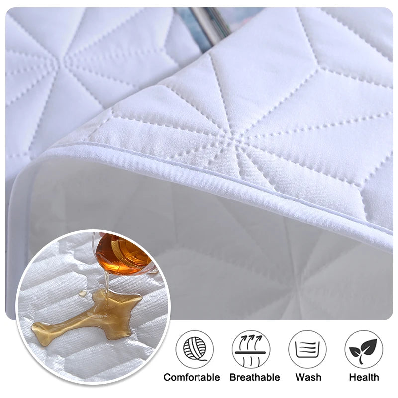 Colchón impermeable de algodón grueso, almohadilla protectora para enuresis, algodón grueso para bebés, niños, ancianos, cuidado de mujeres
